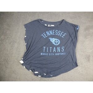Nike Tennessee Titans Music City Football Tee Navy Blue Womens XL Athletic Cut